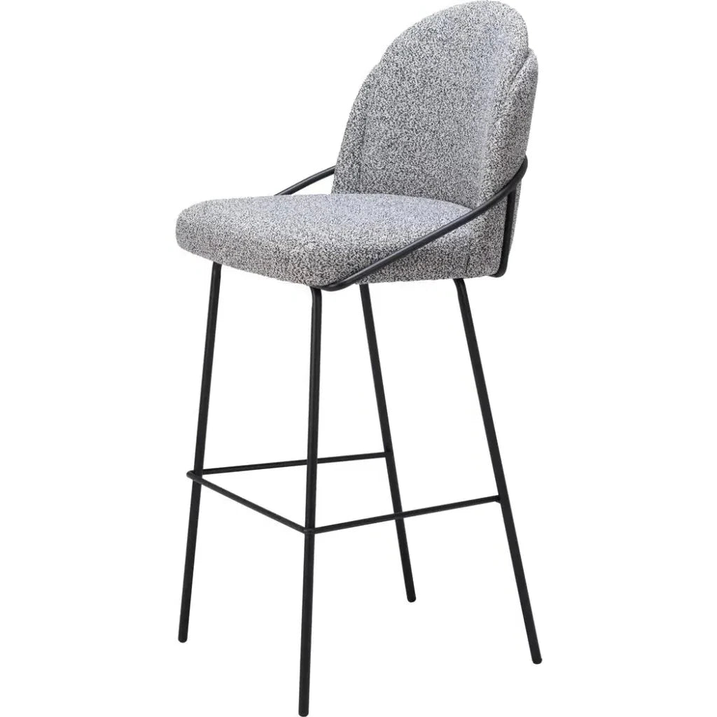 Jambi Grey Fabric Barstool (Set of 2)