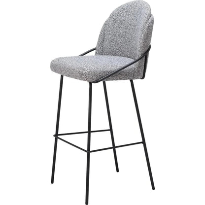 Jambi Grey Fabric Barstool (Set of 2)