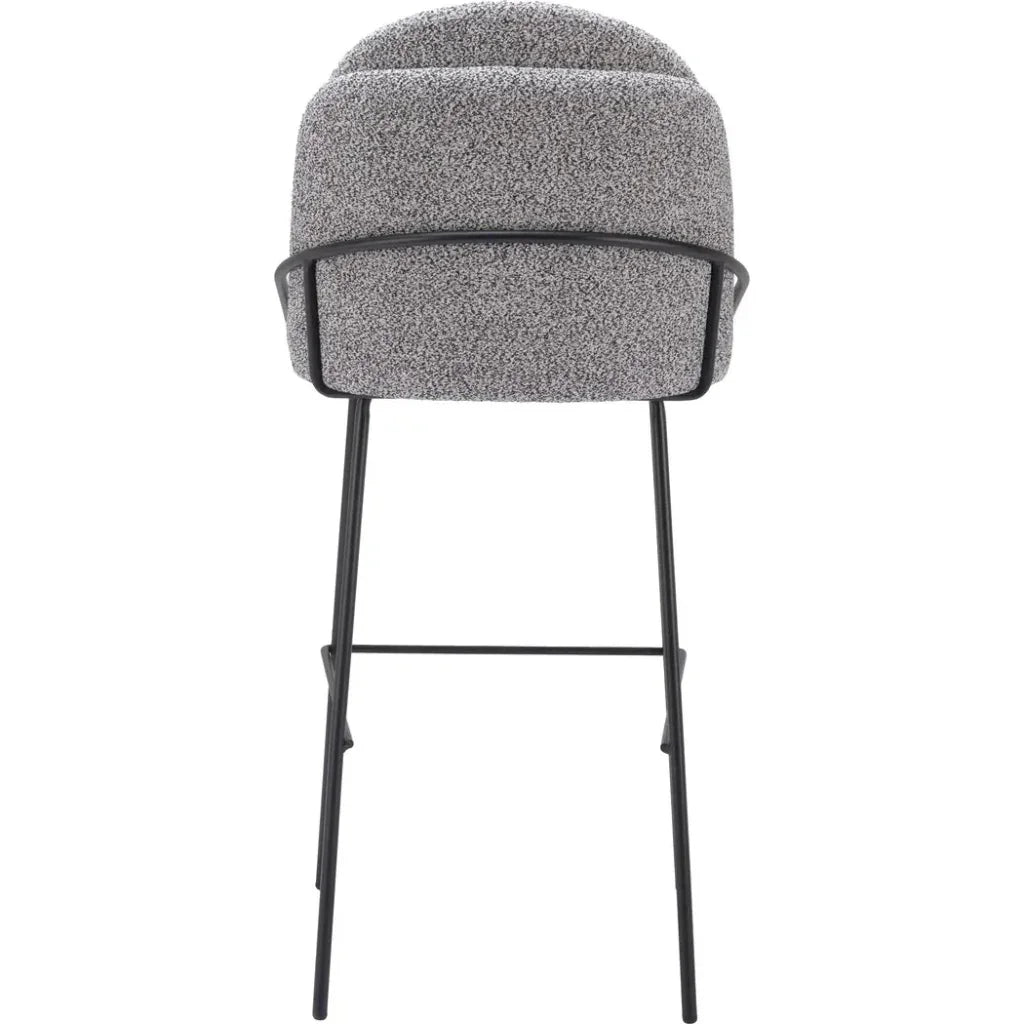 Jambi Grey Fabric Barstool (Set of 2)