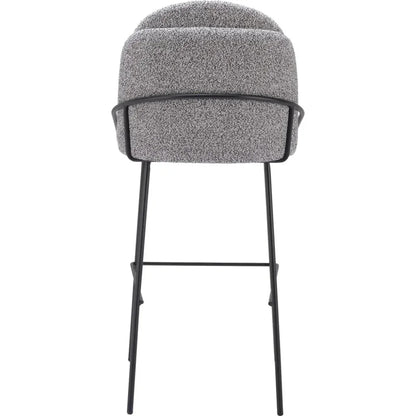 Jambi Grey Fabric Barstool (Set of 2)
