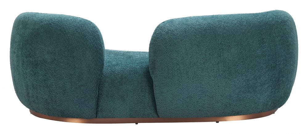 Jamela Teal Fabric Sofa