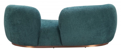 Jamela Teal Fabric Sofa