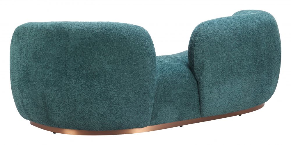 Jamela Teal Fabric Sofa