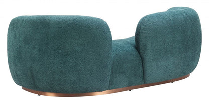Jamela Teal Fabric Sofa