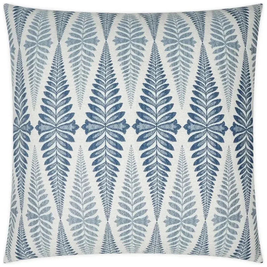 Jantar Indigo Floral Blue Large Throw Pillow Insert