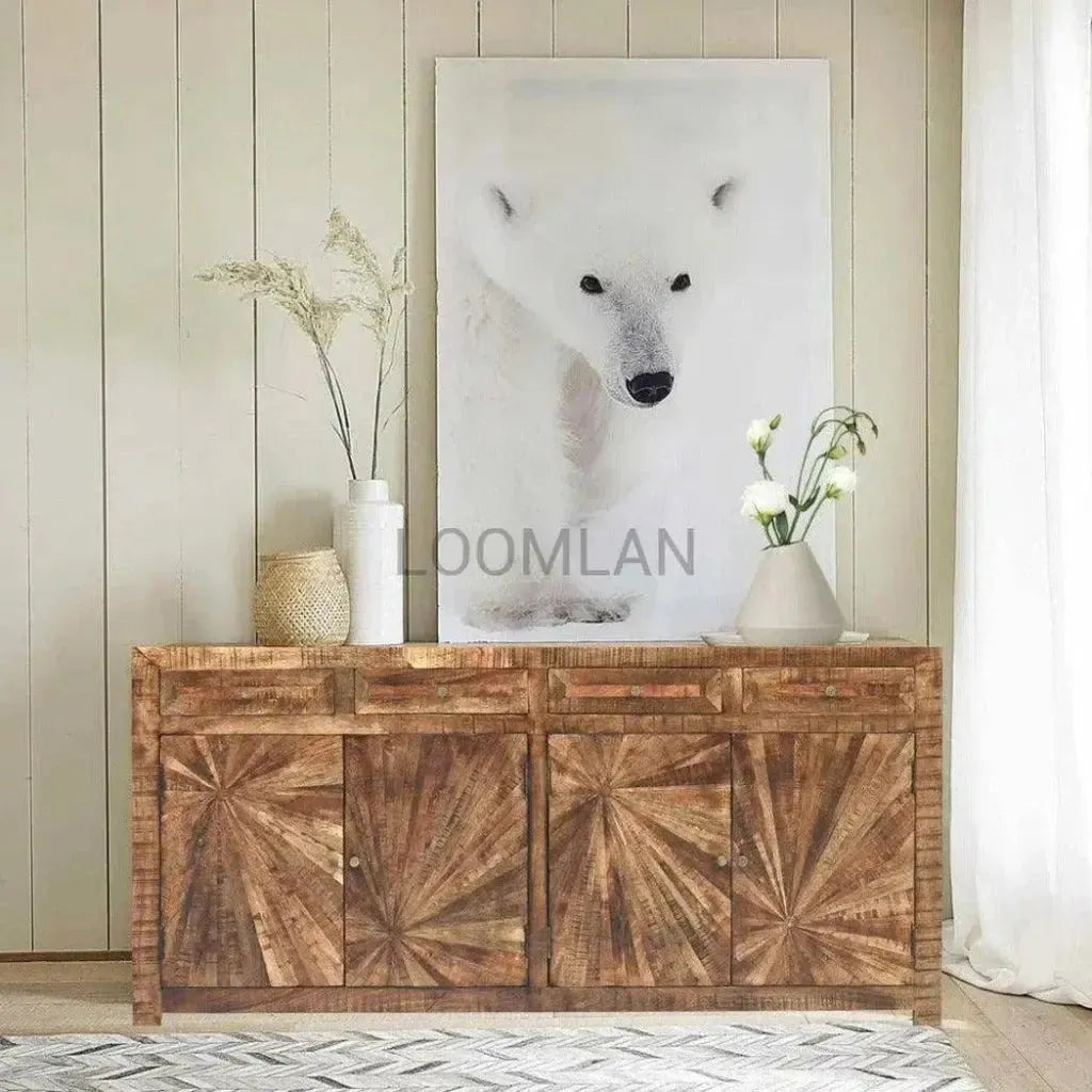 Jarelle Rustic Wooden Sideboard