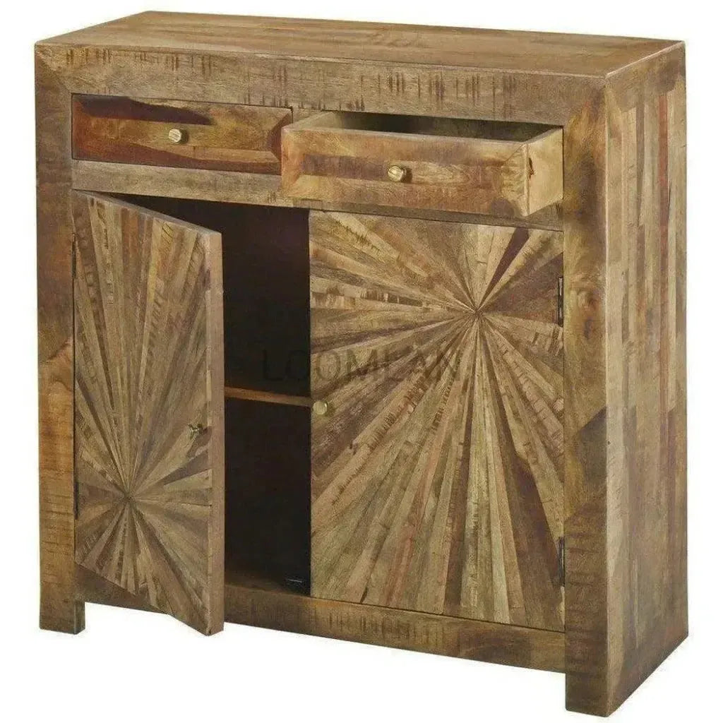 Jarelle Two Drawers Wood Cabinet