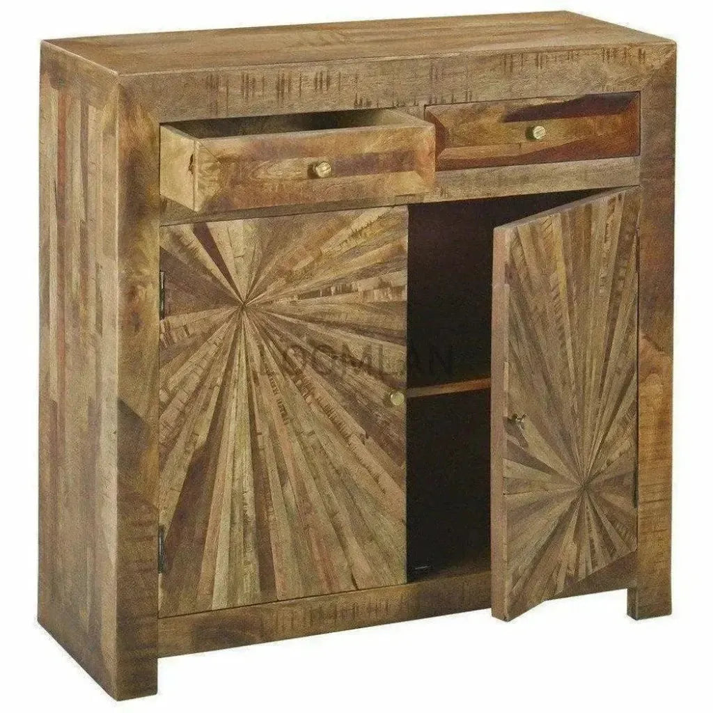 Jarelle Two Drawers Wood Cabinet