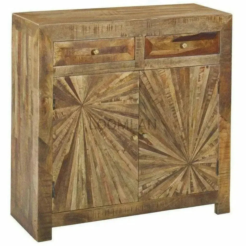Jarelle Two Drawers Wood Cabinet