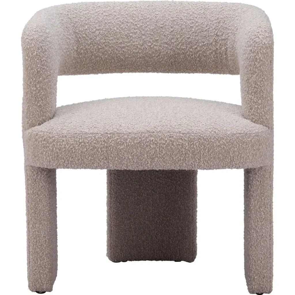 Java Sandy Beige Armless Accent Chair