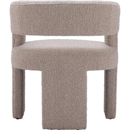 Java Sandy Beige Armless Accent Chair
