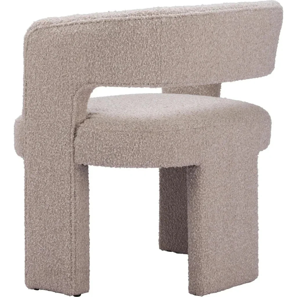Java Sandy Beige Armless Accent Chair