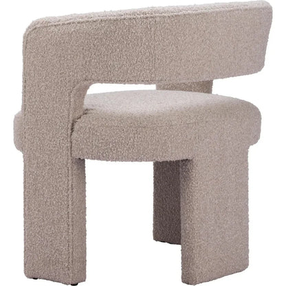 Java Sandy Beige Armless Accent Chair