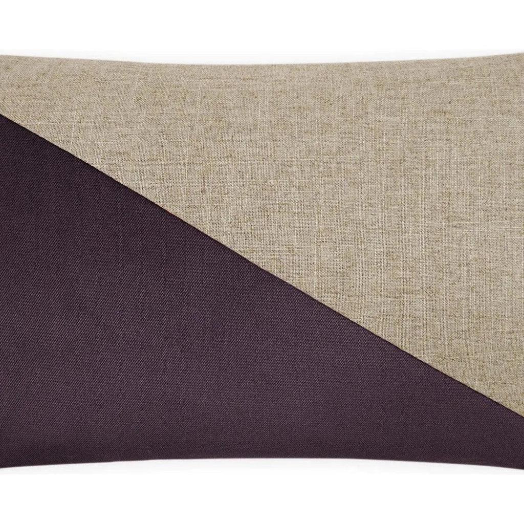 Jefferson Lumbar Amethyst Dark Purple Throw Pillow