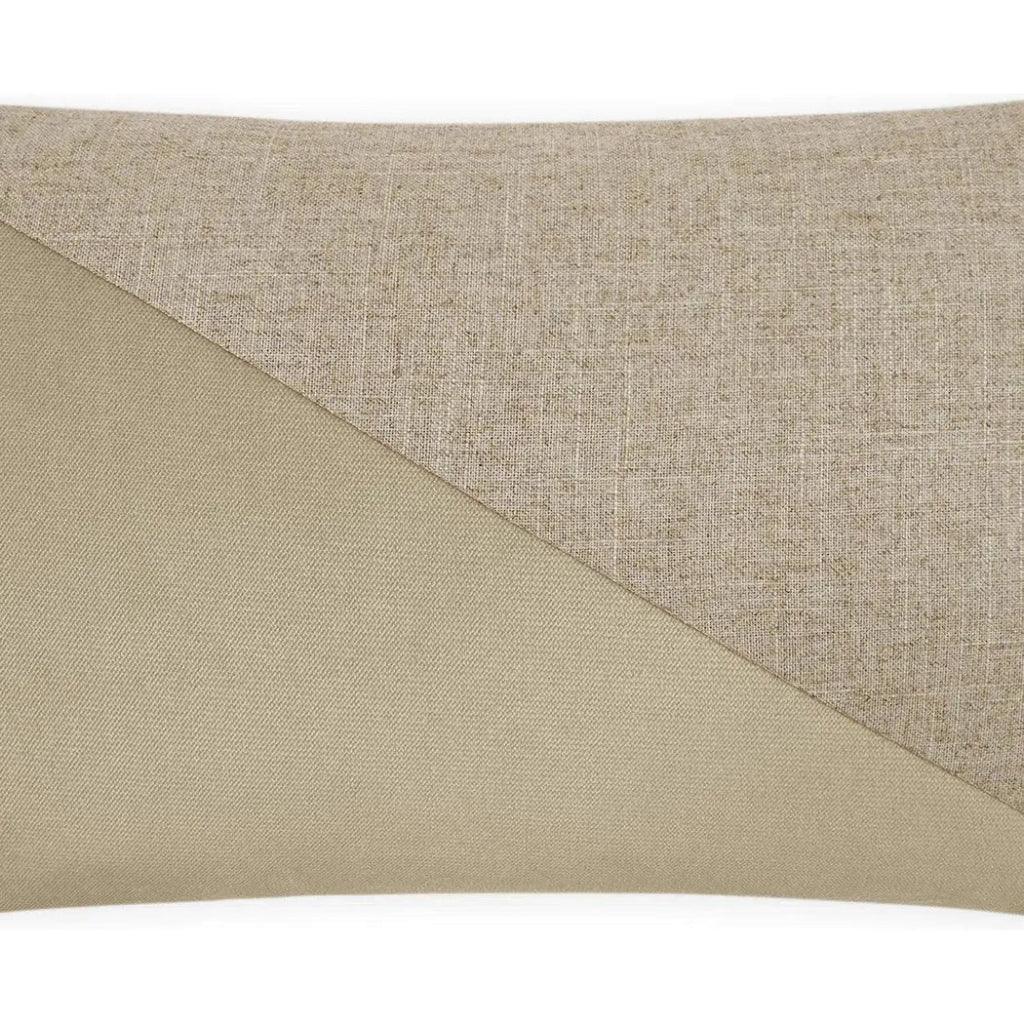 Jefferson Lumbar Linen Brown Throw Pillow Insert