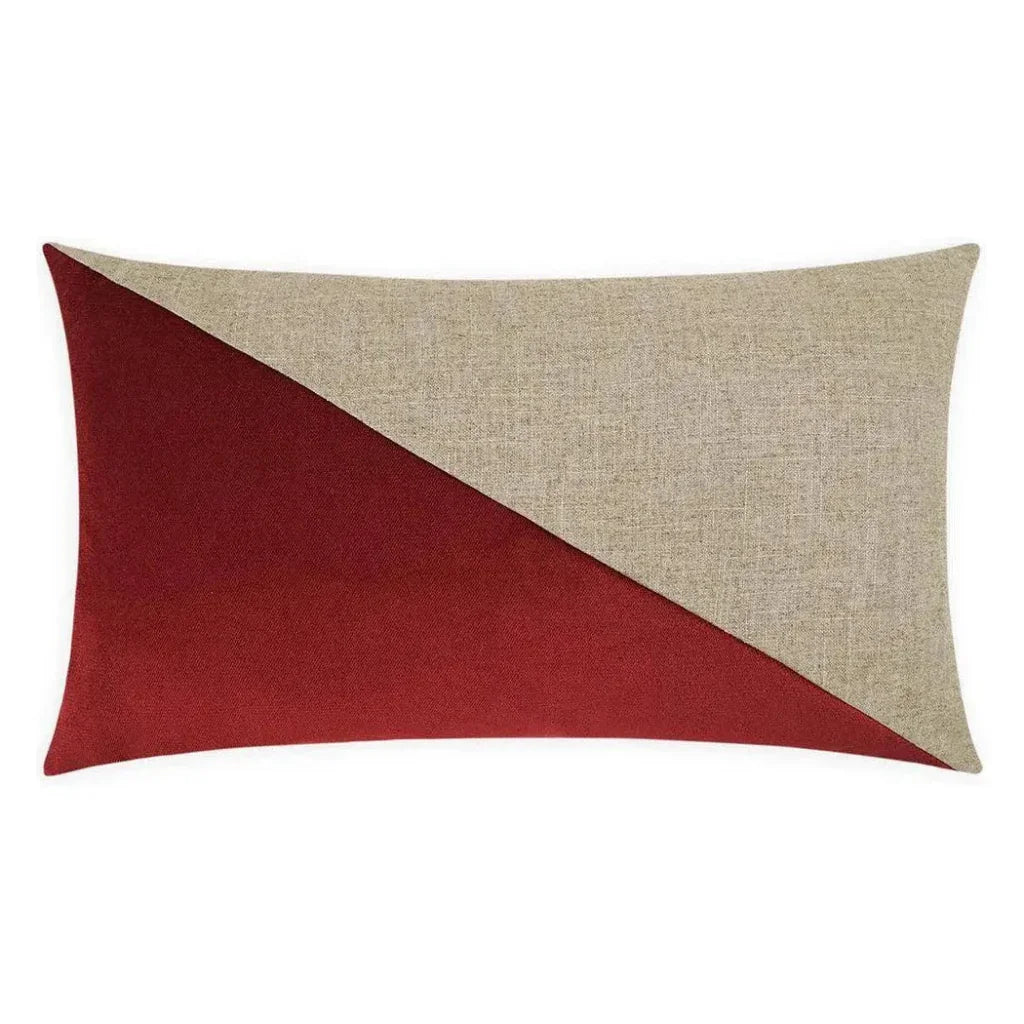 Jefferson Lumbar Sangria Red Throw Pillow Insert