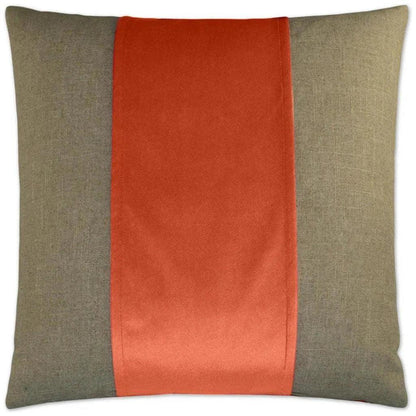 Jefferson Mango Band Salmon Large Throw Pillow Insert