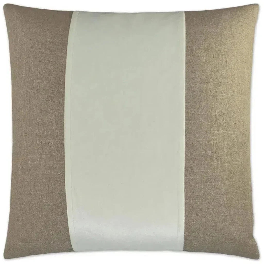 Jefferson Marshmallow Band White Large Throw Pillow