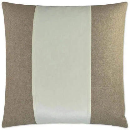 Jefferson Marshmallow Band White Large Throw Pillow