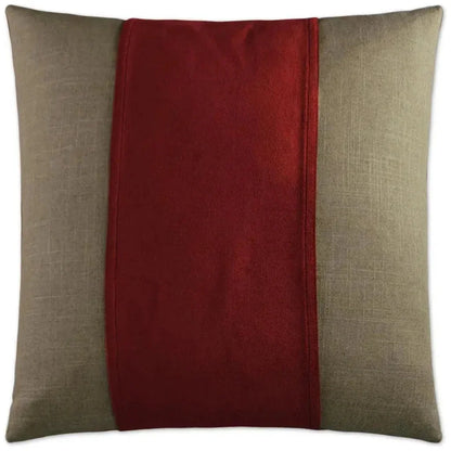 Jefferson Sangria Ribbon Red Large Throw Pillow Insert