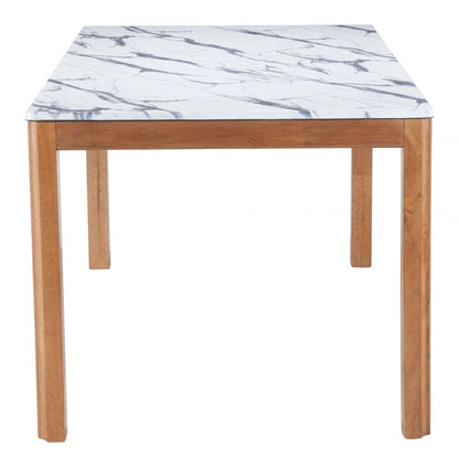 Jemy Wooden Rectangular Dining Table