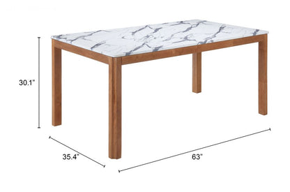 Jemy Wooden Rectangular Dining Table