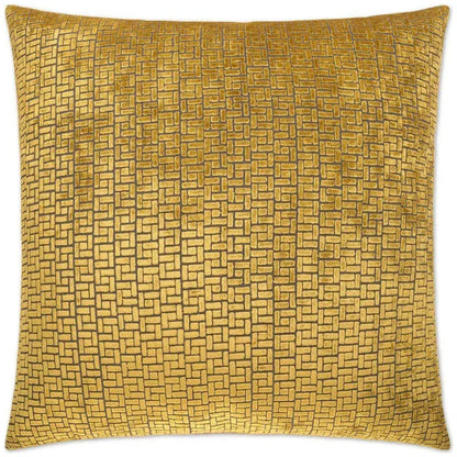 Jenga Gold Throw Pillow With Insert