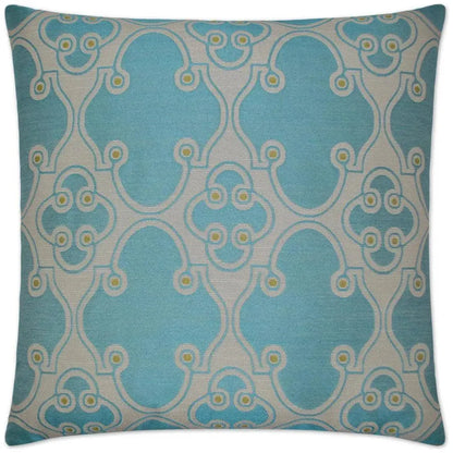 Jewelry Blue Throw Pillow With Insert