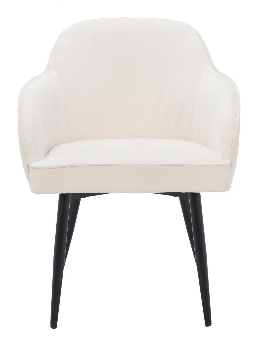 Jolie Ivory Velvet Dining Chair 2PC