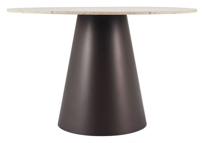 Jorf Wood Top Round Dining Table