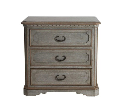 Julien Three Drawer Wood Nightstand