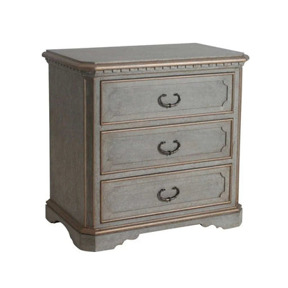 Julien Three Drawer Wood Nightstand