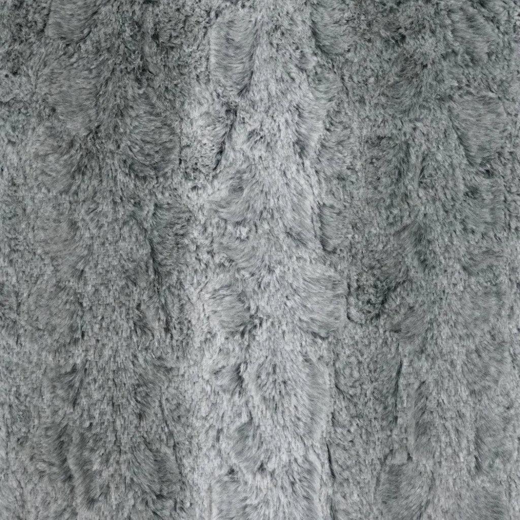 Juneau Fur Grey Large Throw Pillow Insert