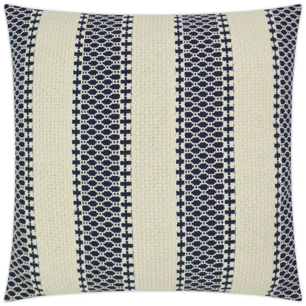 Juniper Denim Blue Throw Pillow With Insert