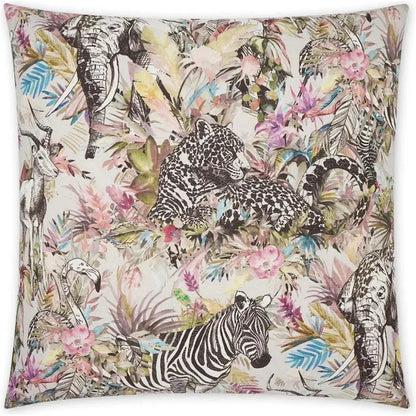 Jurassica Animal Blush Large Throw Pillow Insert
