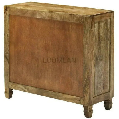 Juvira Reclaimed Wood Silver Doors Accent Cabinet