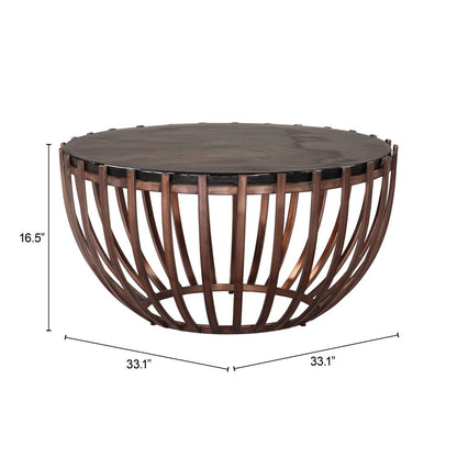 Kafig Iron Frame Round Coffee Table