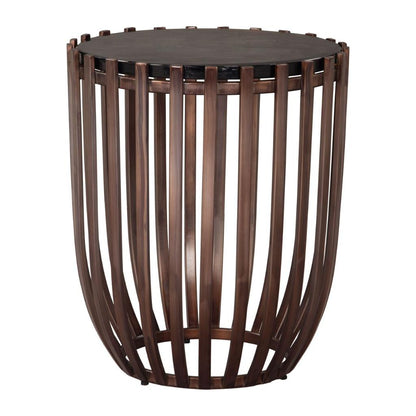 Kafig Iron Frame Round Side Table