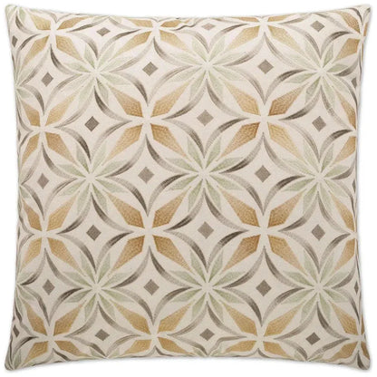 Kaleidoscope Brown Throw Pillow With Insert