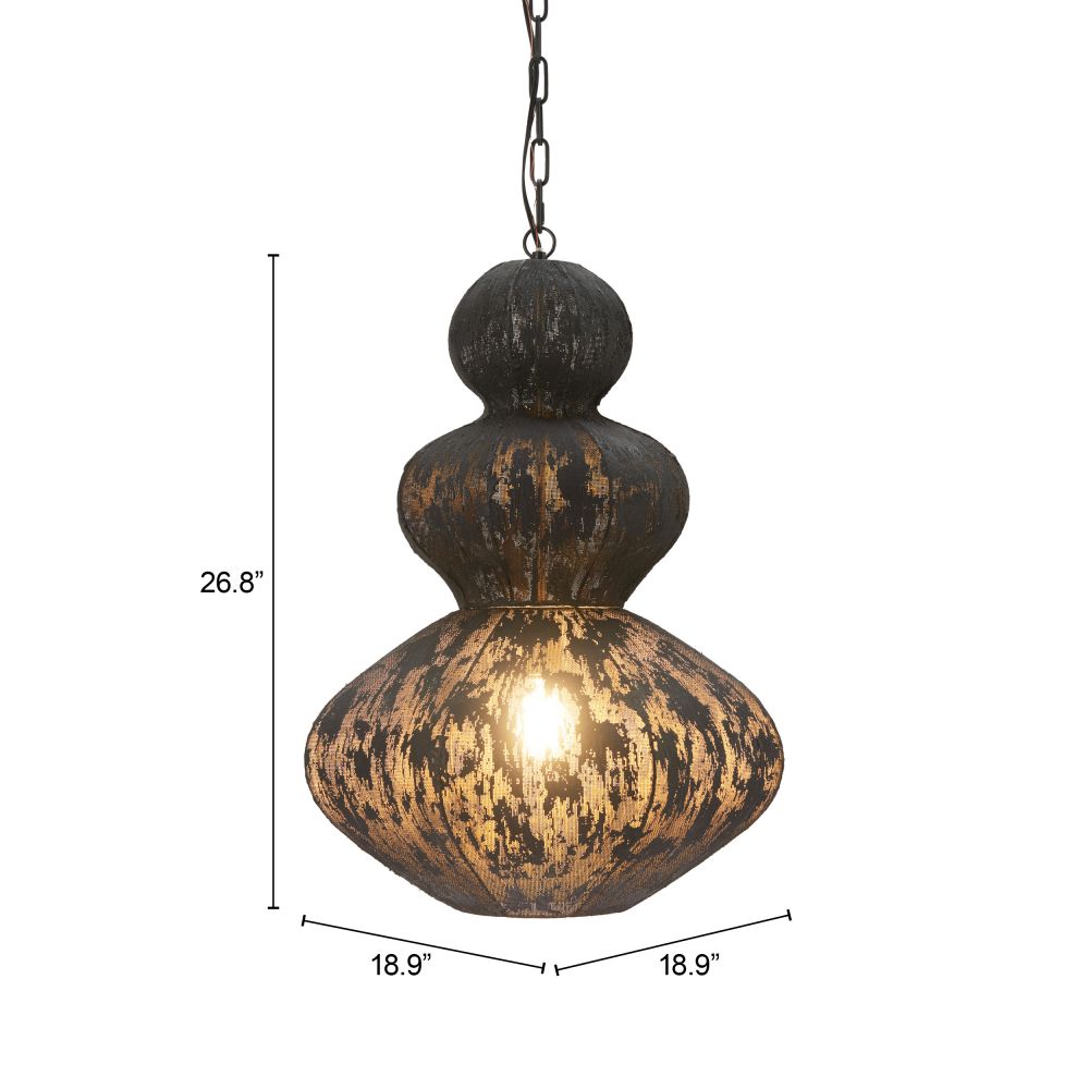Kali Iron Black Ceiling Lamp