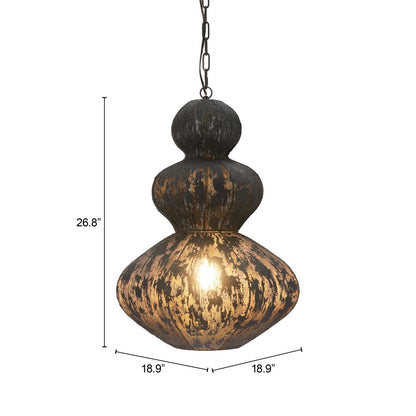 Kali Iron Black Ceiling Lamp