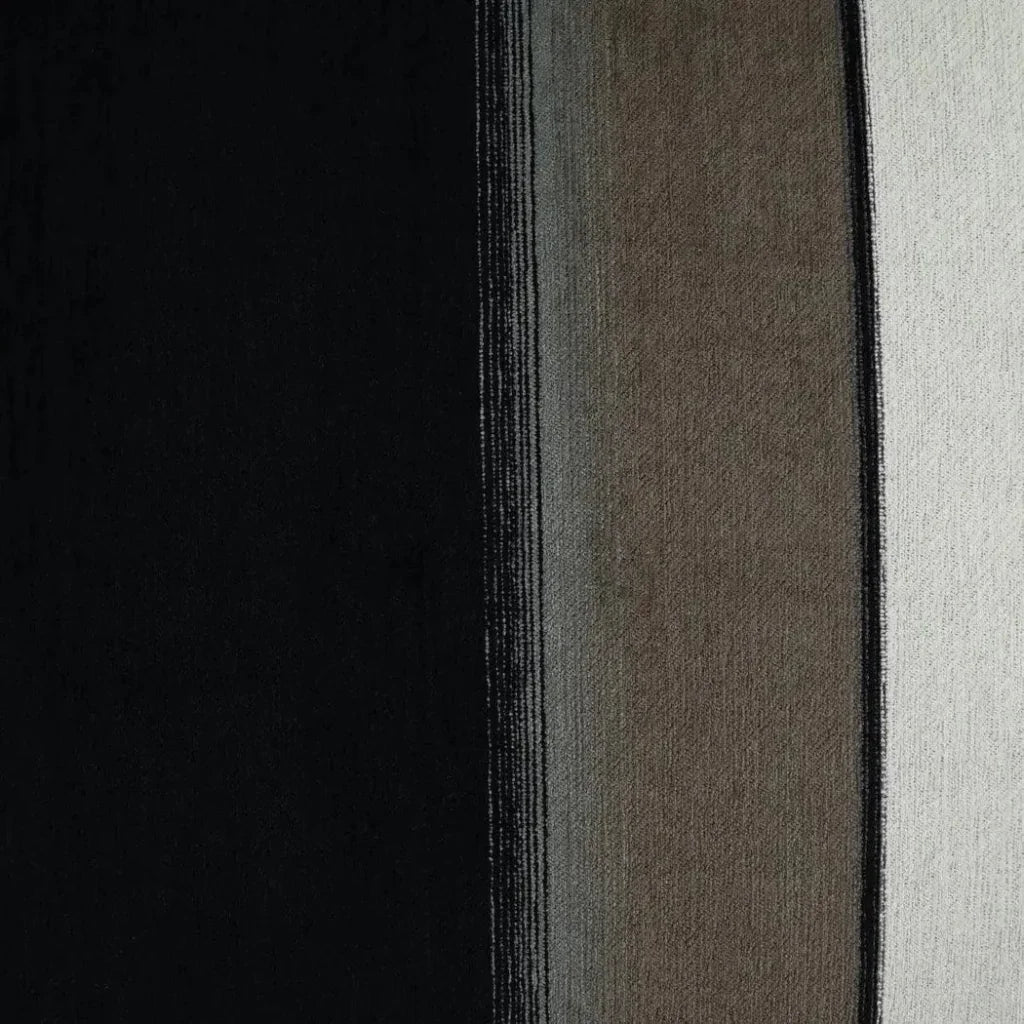 Kamara Ebony Abstract Black Large Throw Pillow Insert