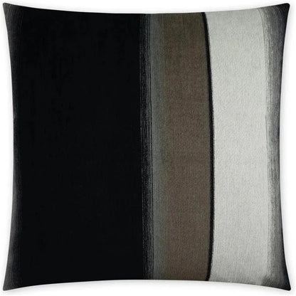 Kamara Ebony Abstract Black Large Throw Pillow Insert