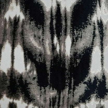 Kanoko Grey Global Black Grey Large Throw Pillow Insert