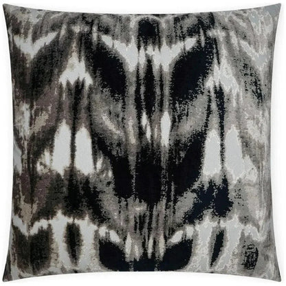 Kanoko Grey Global Black Grey Large Throw Pillow Insert
