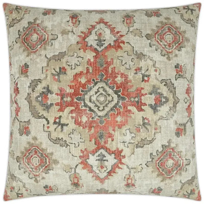 Kapoor Linen Red Throw Pillow With Insert