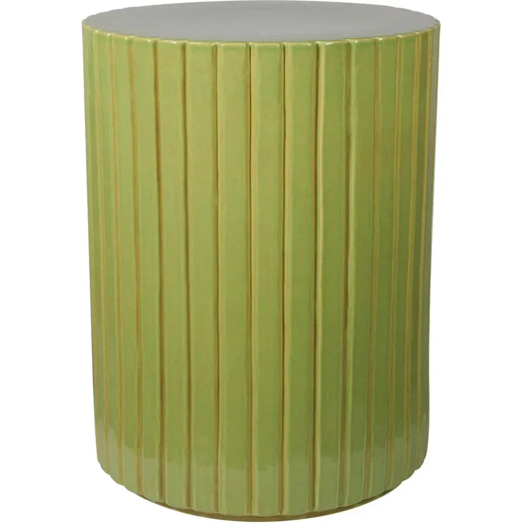 Kara Accent Table - Green Outdoor End Table