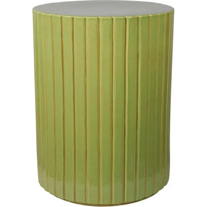 Kara Accent Table - Green Outdoor End Table