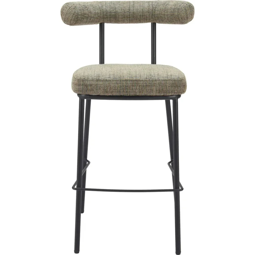 Kede Green Tweed Barstool