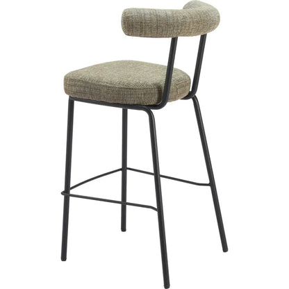 Kede Green Tweed Barstool